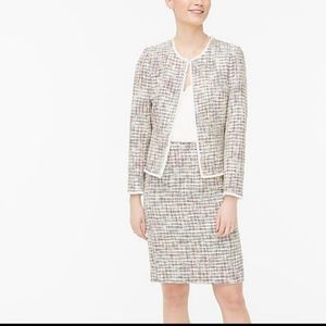 J. Crew Rainbow Tweed Jacket